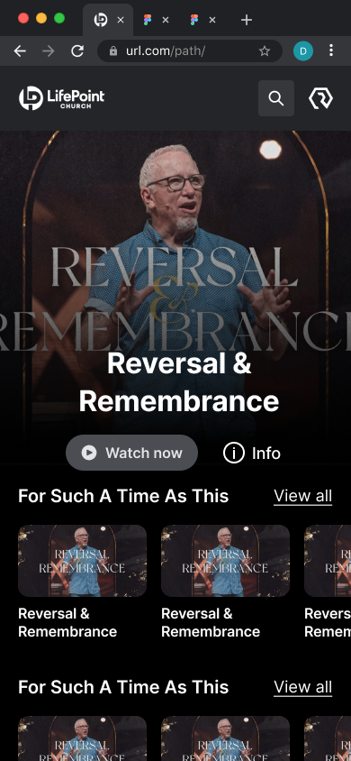 Resi On Demand mobile landing page